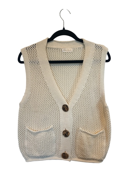 Galita Sweaters - Women button down cardigan sweater sleeveless Sz M